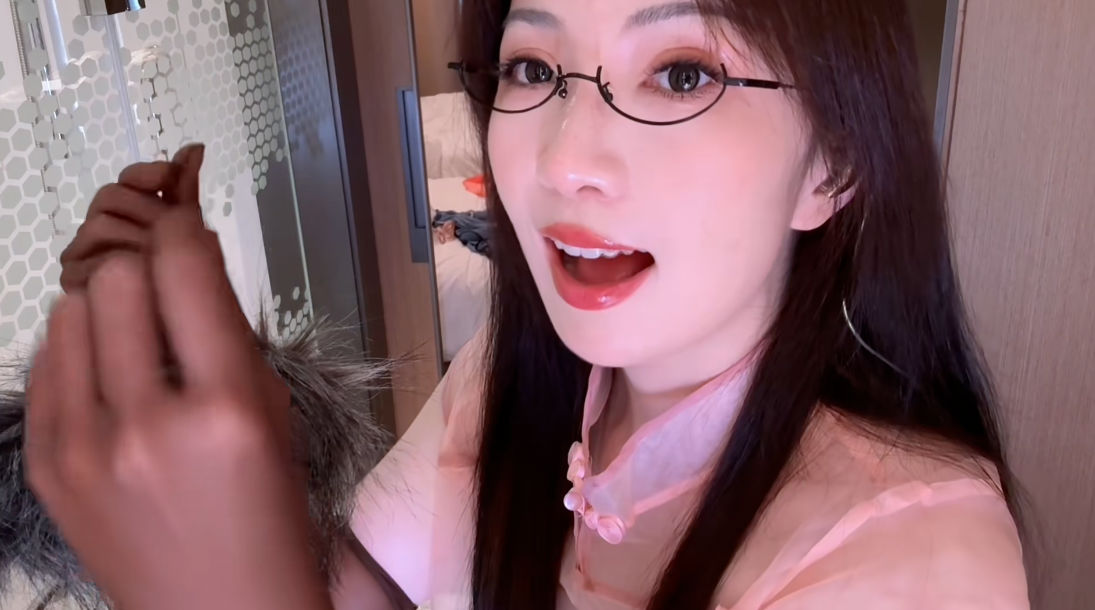 妈咪苏姜酱,粉色旗袍-[8分钟]
